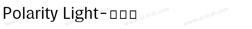 Polarity Light字体转换